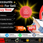 Advertisement banner promoting Airbnb accounts for sale, featuring a glowing Airbnb logo, 'Buy Now' button, and a smiling person on the right.