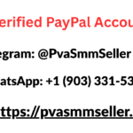 Bold red headline reads 'Buy Verified PayPal Accounts' with contact: Telegram @PvaSmmSeller, WhatsApp +1 (903) 331-5320, and a globe icon next to a URL link to the site.