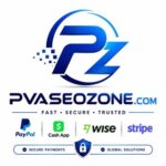 PVASEOZONE.com logo with blue PZ emblem, slogan 'Fast • Secure • Trusted', and PayPal, Cash App, Wise, Stripe icons indicating payment options.